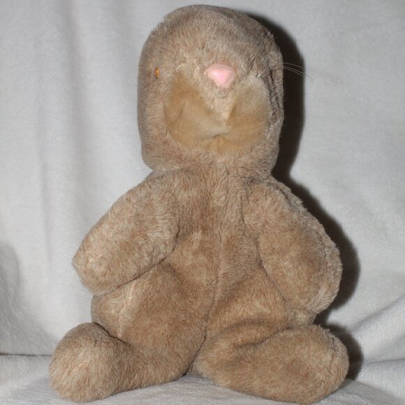 Vtg. Rare Westcliff Collection brown easter bunny rabbit pink nose Plush - Picture 10 of 10